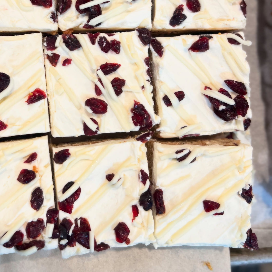 Cranberry White Chocolate Bars: 6 pack