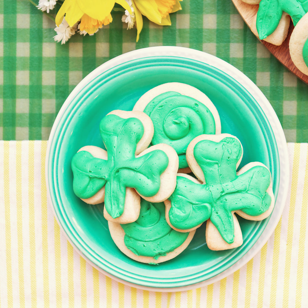 Cookies, Shamrock frosted cookies, 4pk